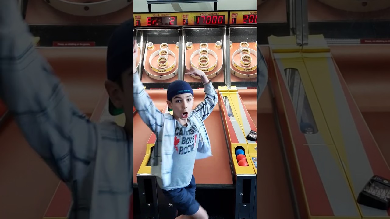 Skee-Ball at Chuck E. Cheese