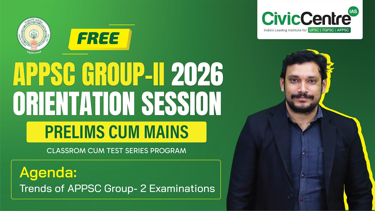 APPSC Group 2 | English Medium Orientation | 2026 |  Civiccentre IAS