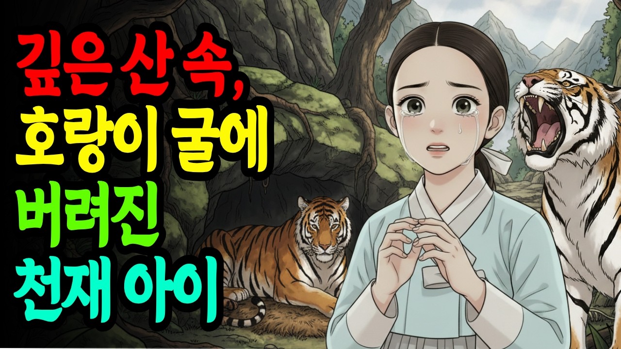 계모에 의해 호랑이 굴에 버려진 천재 아이, 9살 소녀의 정체는...?｜조선민담｜옛날이야기｜호랑이전설｜전래동화｜설화｜재미있는이야기｜