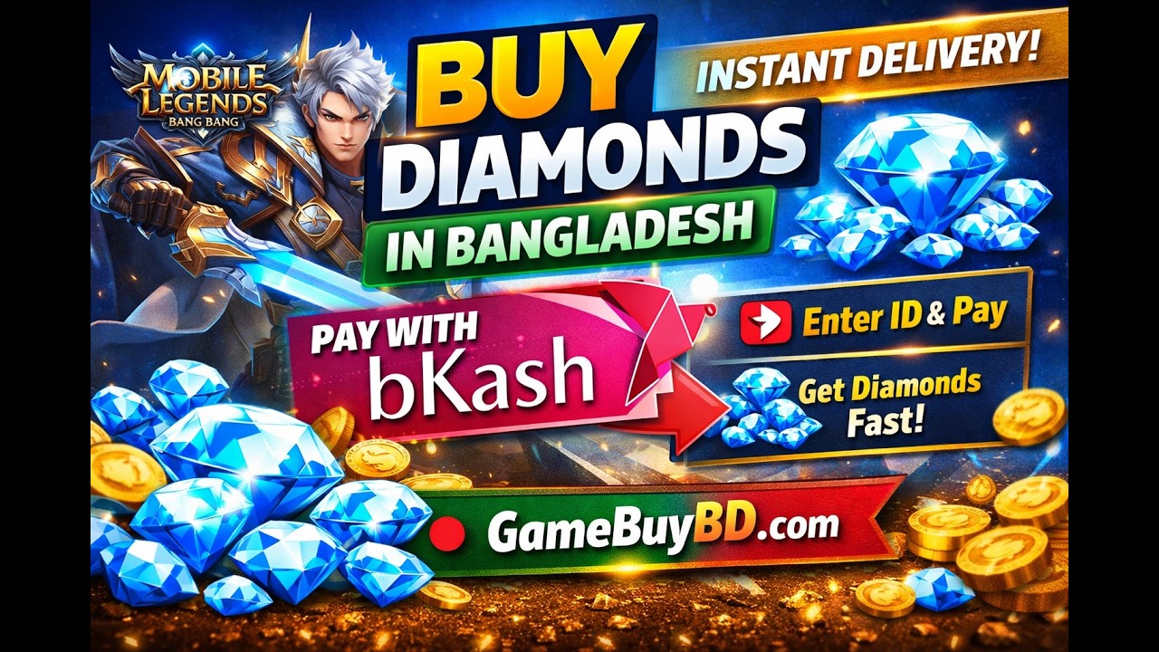 How to Buy Mobile Legends Diamonds in Bangladesh 🇧🇩 | Instant MLBB Top Up via bKash – GameBuyBD