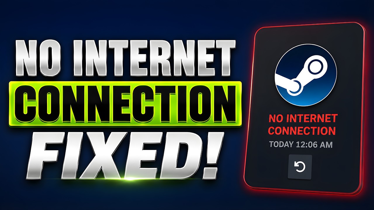 Как исправить ошибку &laquo;Нет подключения к интернету&raquo; в Steam Tools (2026) | Steam не подключается