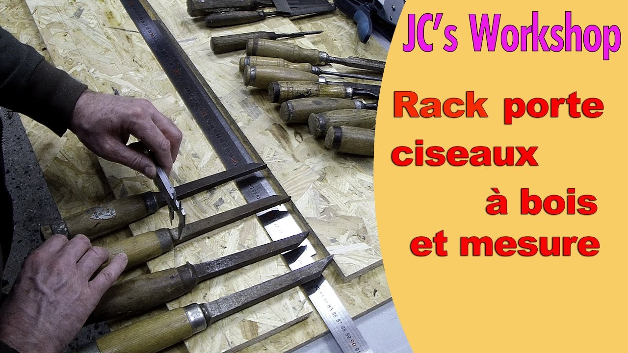 Comment faire un rack pour ciseaux à bois, rabots et outils de traçage - Travail du bois - #51