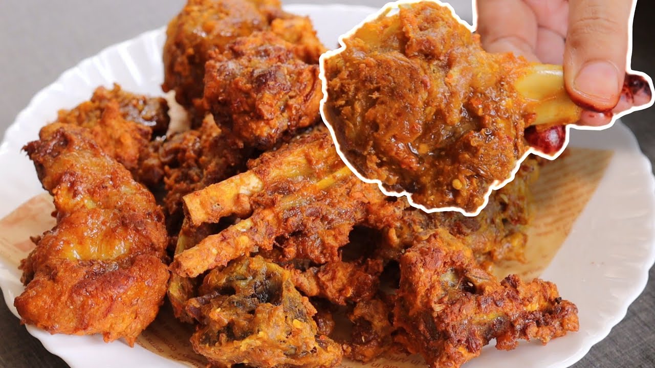 My Mother's Special Mutton Fry Recipe 😍 Spicy Mutton Fry Recipe / Mutton Roast