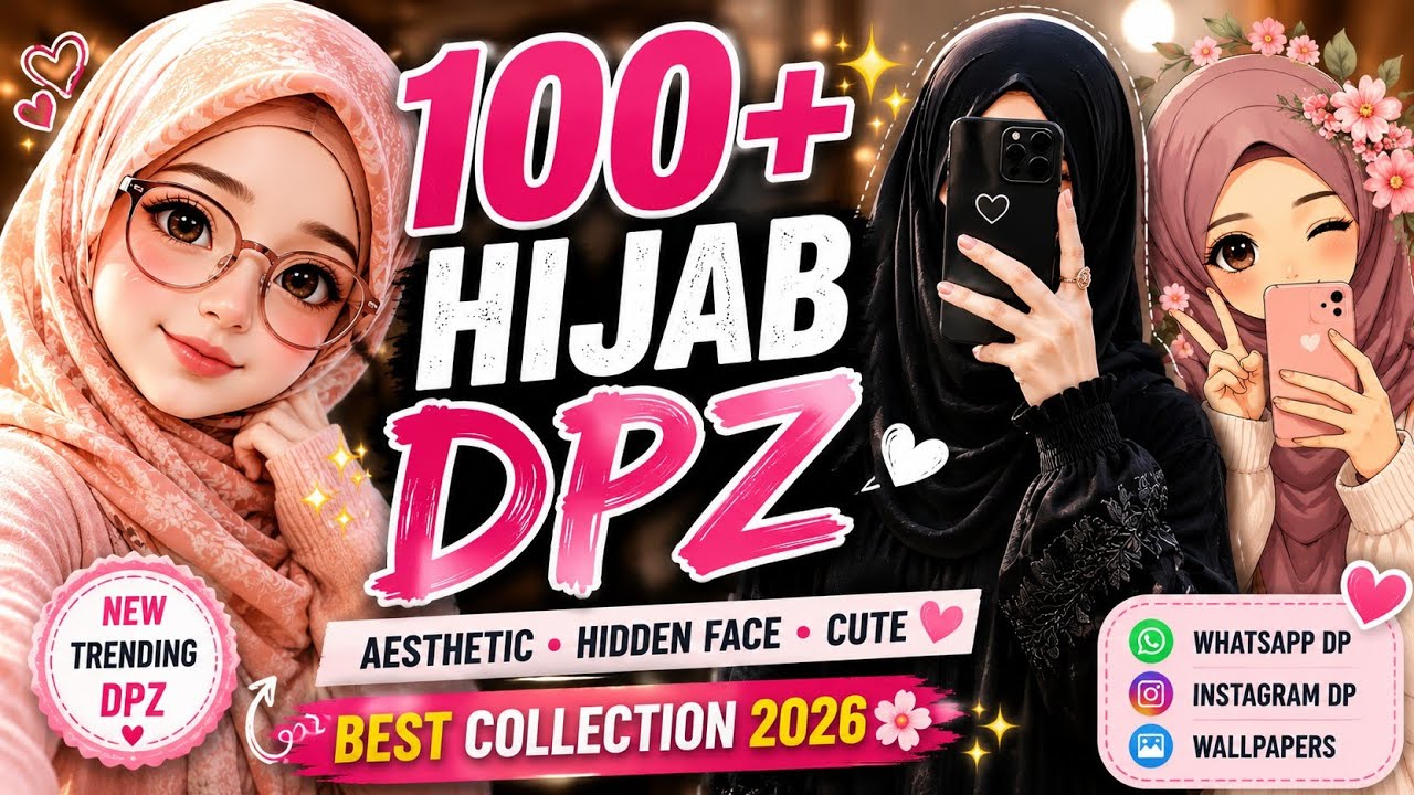 100+ Aesthetic Hijab Girls DPZ 🤍✨ | Hidden Face DP | Cute WhatsApp DP & Profile Pictures 2026