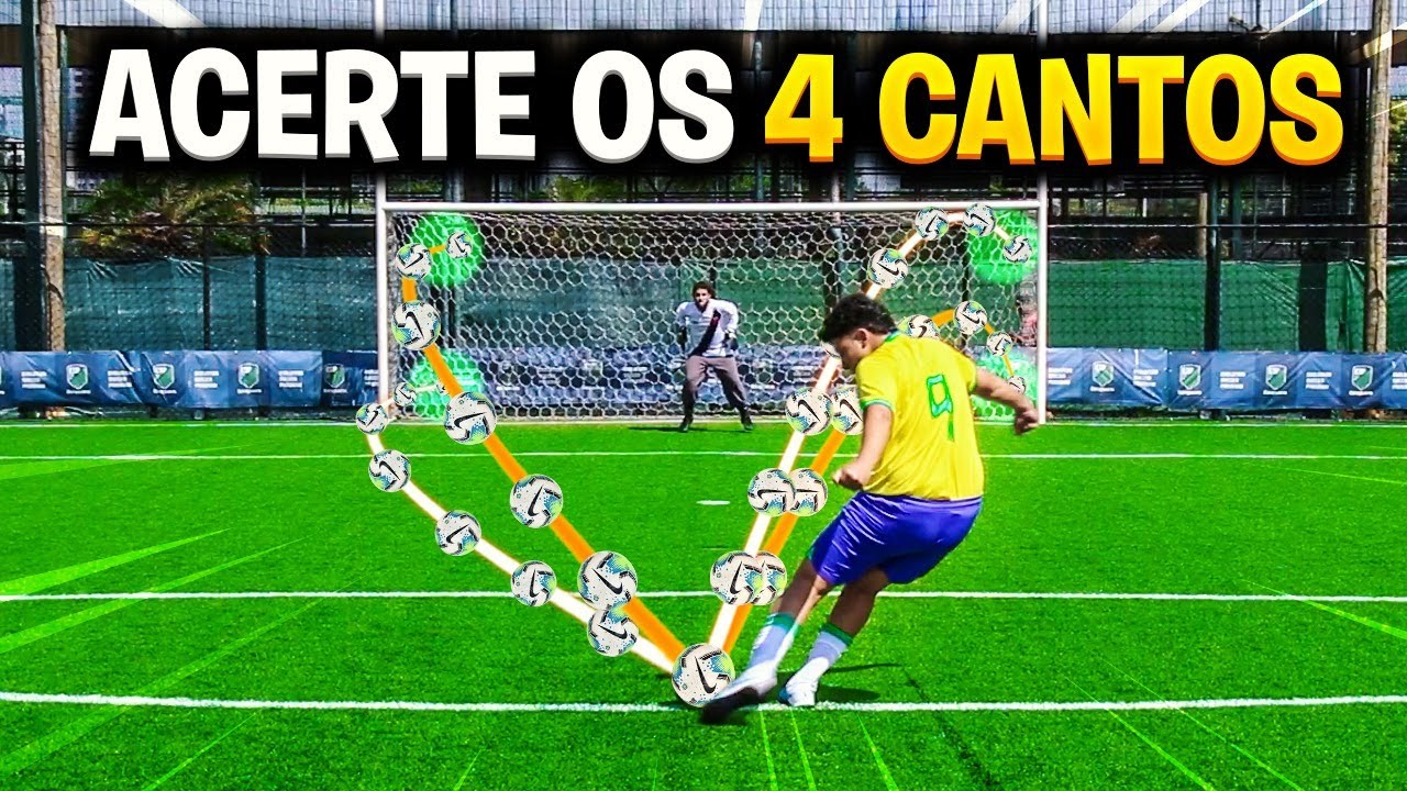 ACERTE OS 4 CANTOS DO GOL PROFISSIONAL!! (MUITA PRECISÃO)