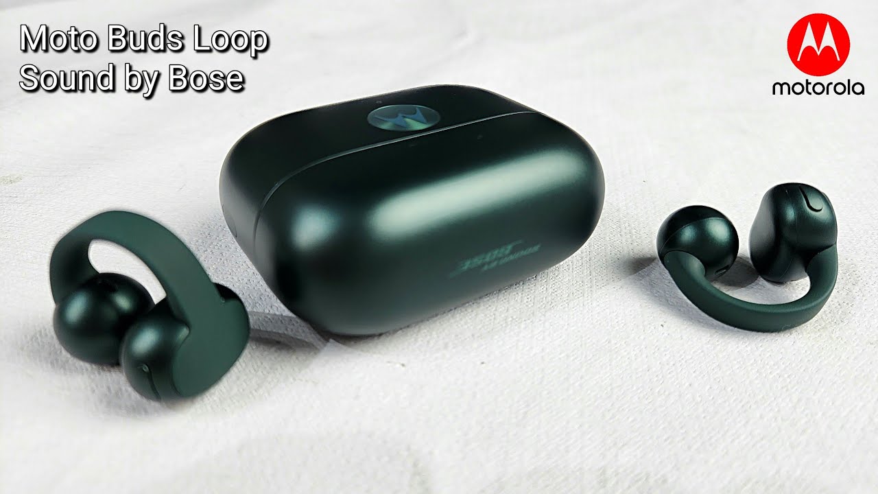 Unboxing (desembalando) Motorola Moto Buds Loop Sound by Bose