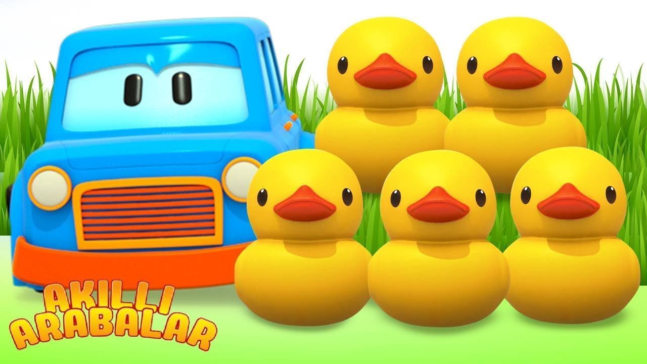 Akıllı Arabalar ve Renkli Ördekler: Havuzda Neşeli Macera! 🦆🚗💦