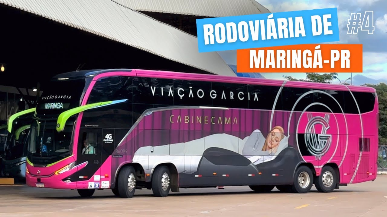 Movimentação intensa de ônibus em Maringá-PR | Viação Garcia, Nordeste e mais.