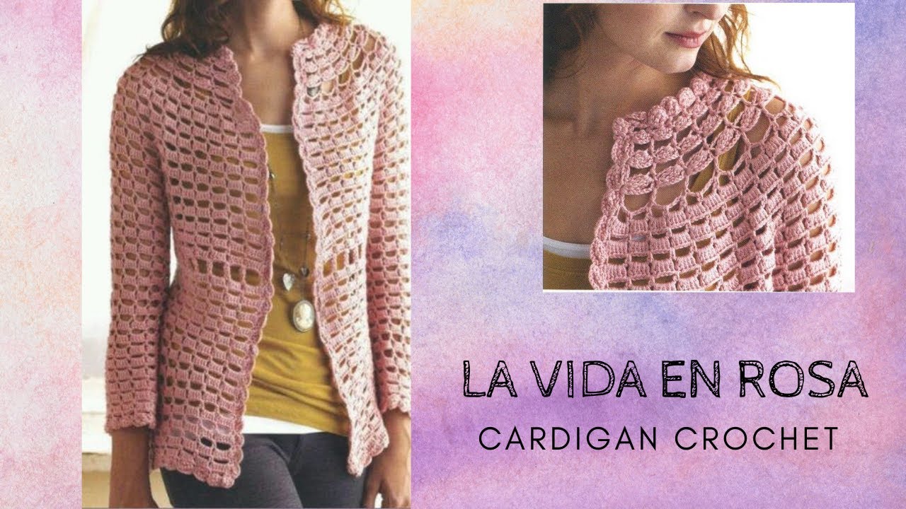 como tejer a crochet cardigan o blusa 
