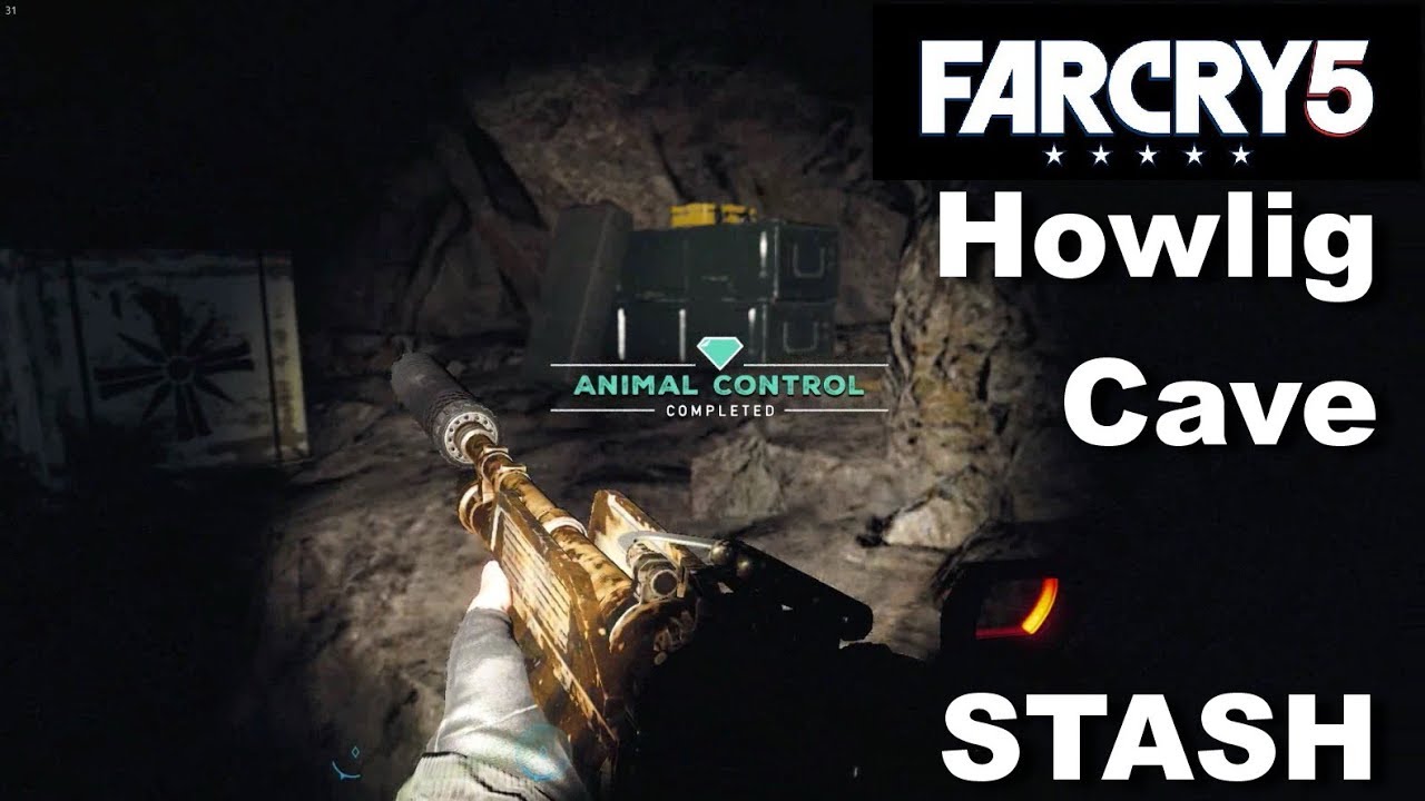 FAR CRY 5 Howling Cave PREPPER STASH Animal Control