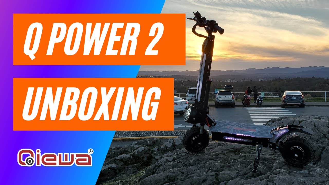 QIEWA Q POWER 2 Electric Scooter Unboxing Filmed in 4K - Dualtron Killer?