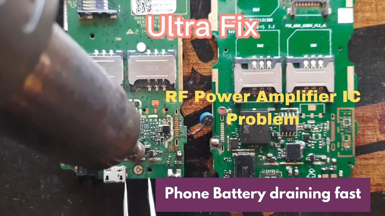 How to fix a keypad phone draining Battery so fast #RF power Amplifier #Network Ic.