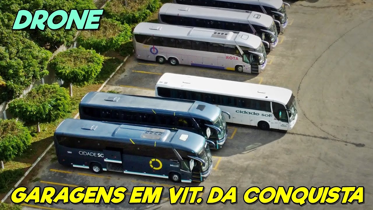 GARAGEM de ÔNIBUS #1 ÁGUIA BRANCA, NOVO HORIZONTE e ROTA em VITÓRIA DA CONQUISTA!