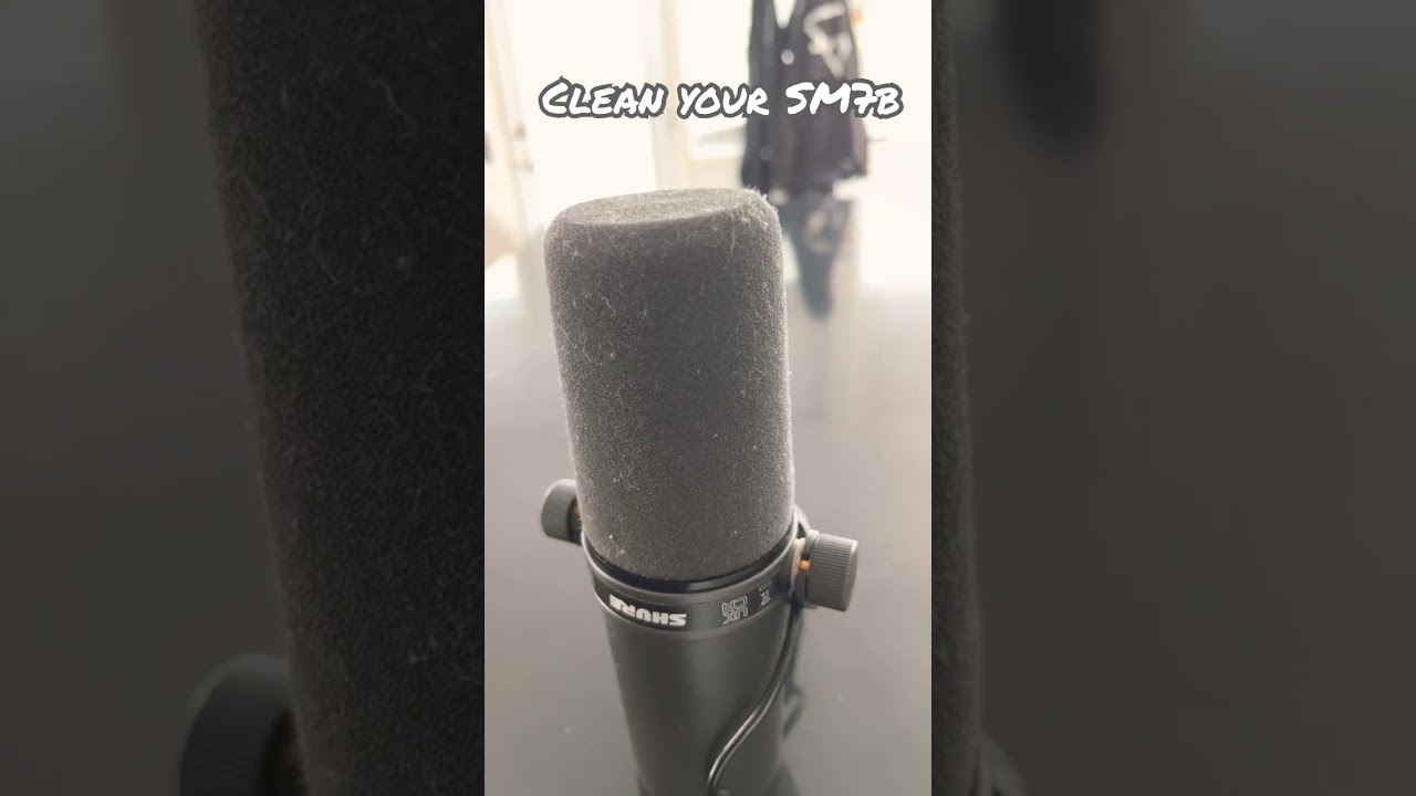 Clean your SM7B pop filter