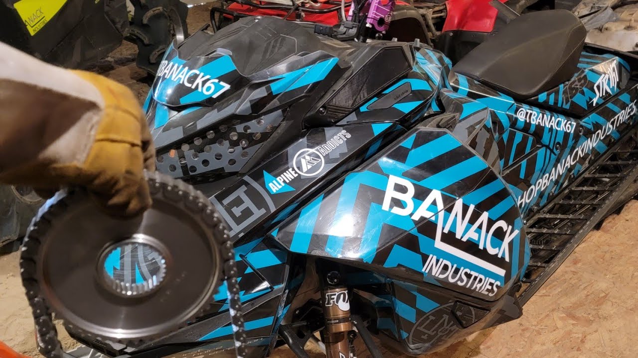 Upgraded chain and gear set, Rewind replacement // Gen 4 Skidoo 850 // SilberTurbo