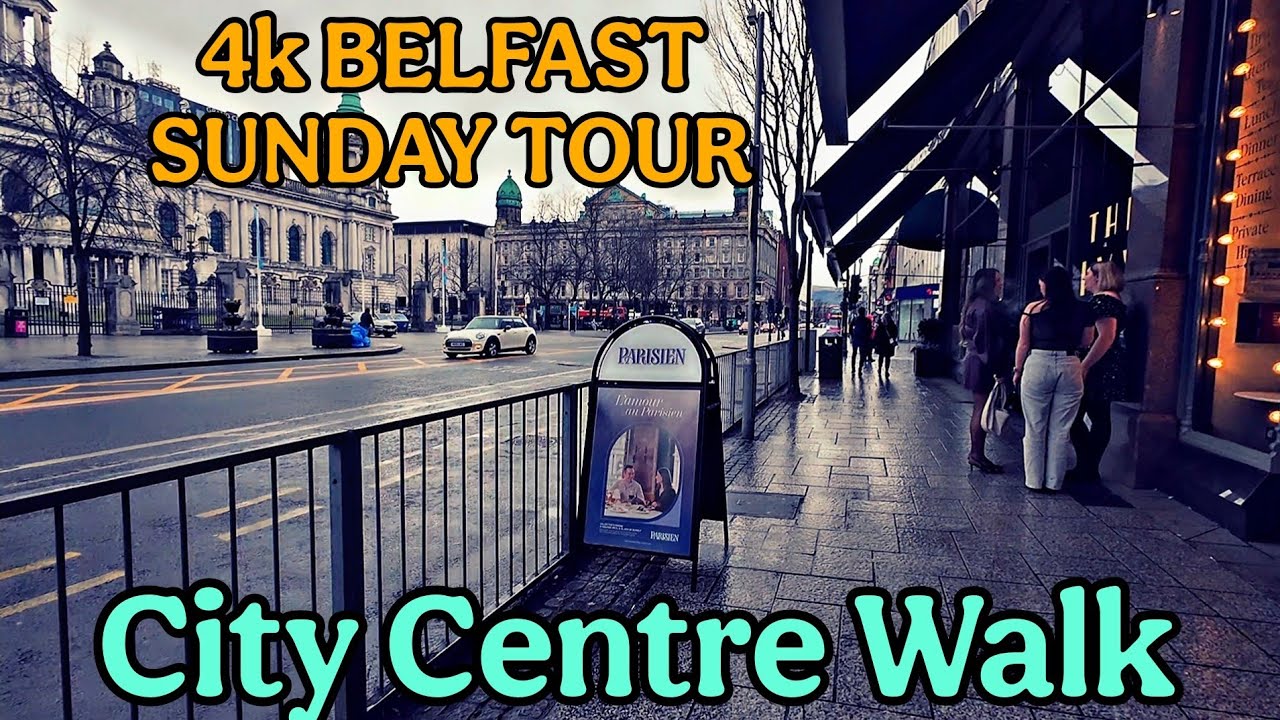 4k BELFAST SUNDAY WALKING TOUR- City Centre, starting at Smithfield finishing at City Hall