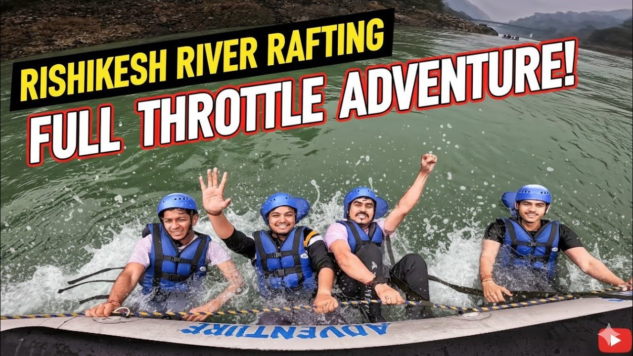 Day 3| Rishikesh River Rafting Vlog | Doston Ke Sath Sabse Dangerous Ride 😱🌊