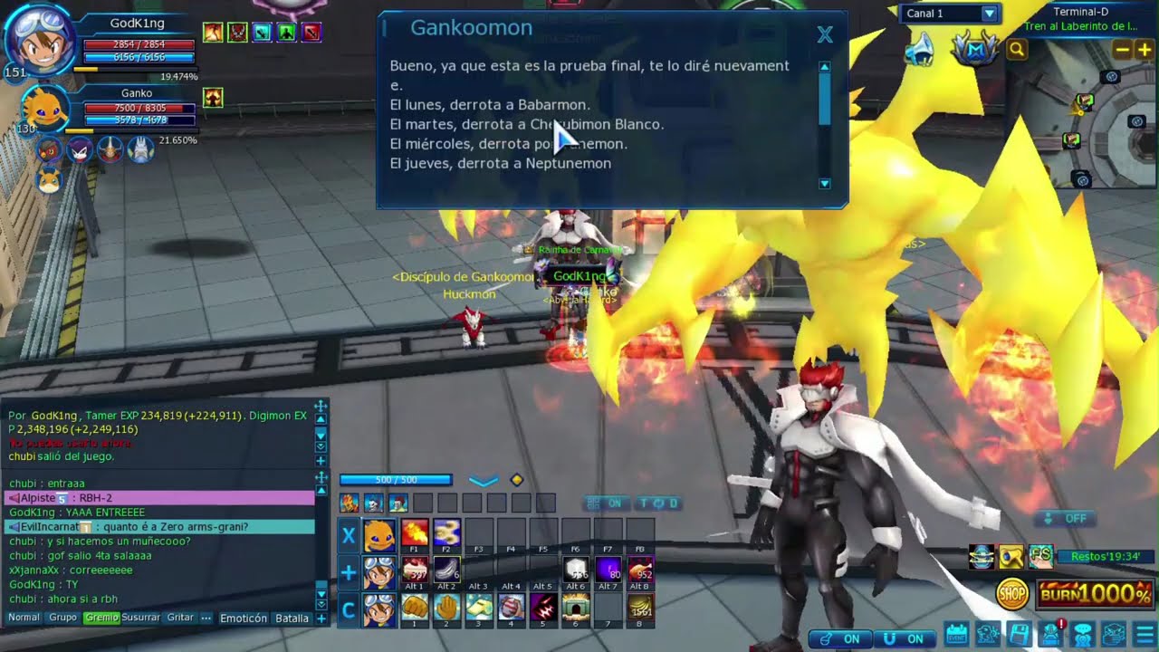 DIGIMON MASTERS ONLINE DESBLOQUEANDO A GANKOMON