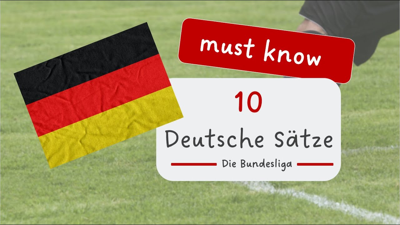 10 Must Know GERMAN sentences | Bundesliga ⚽
