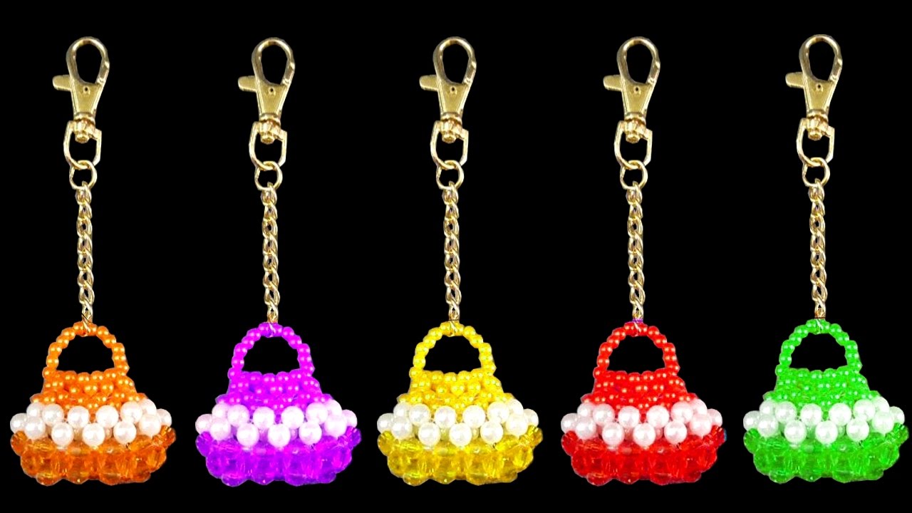DIY - How To Make a Keychain Simple And Easy At Home || Beaded Keychains