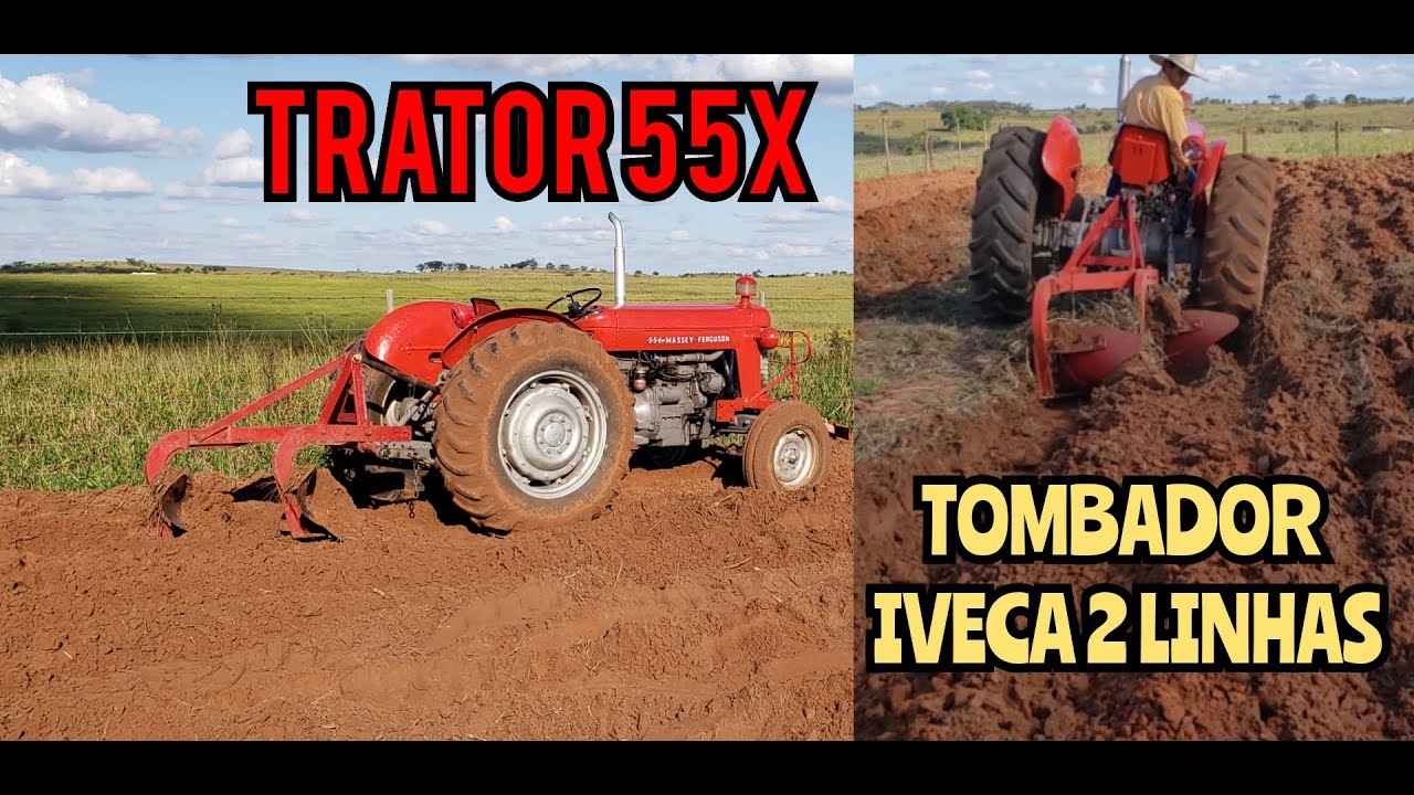 Até  que enfim ! Vou fazer a minha Horta🙏 . Tombando Terra com trator 55x , com tombador Iveca 🚜💥