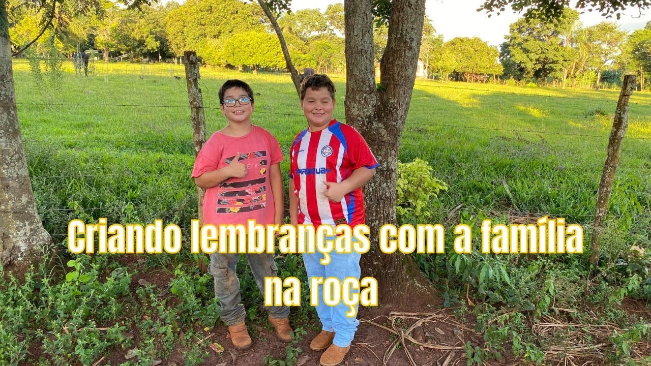 Criando lembranças com a família na roça / meu sobrinho veio me visitar aqui no sítio 