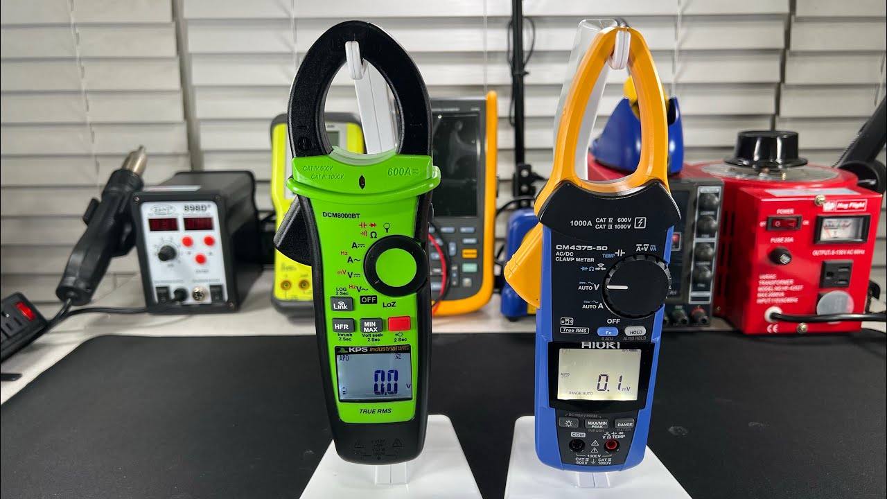 HIOKI CM4375-50  vs.  KPS DCM8000BT Clamp Meters