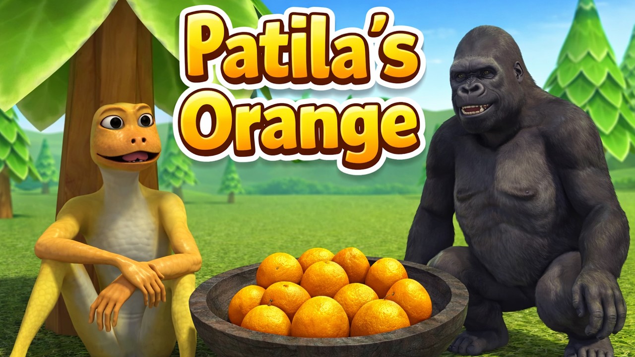Epic Orange Showdown 🍊💥 Patila vs Gorilla | Funny 3D Animated Fight