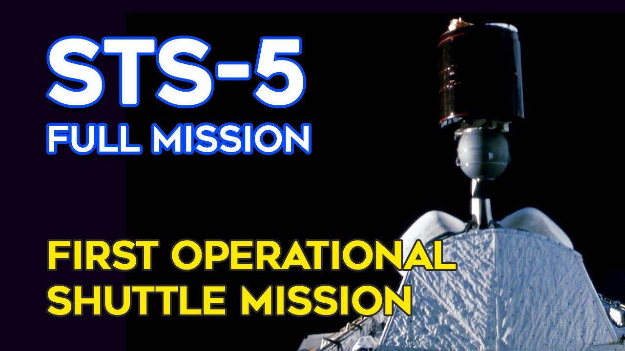 STS-5 Full Mission - Launch, Satellite Deployment, Landing, EVA, Astronaut, Columbia, Documentary