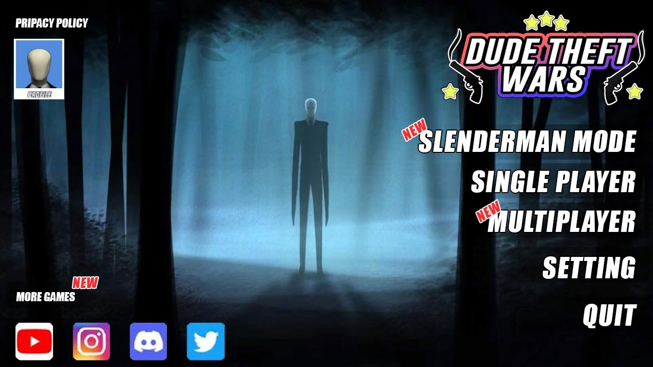 KISAH SLENDERMAN DI KOTA DUDE ‼ DRAMA DUDE THEFT WARS