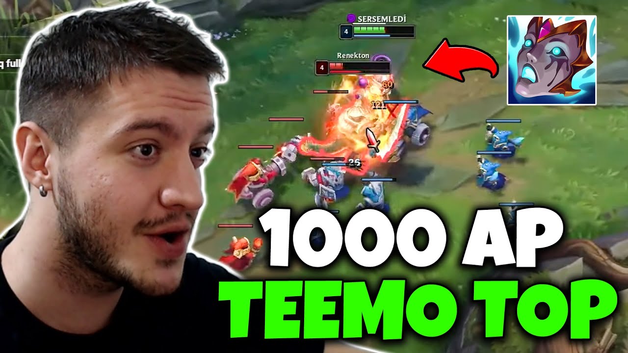 1000 AP TEEMO TOP LANE 😈