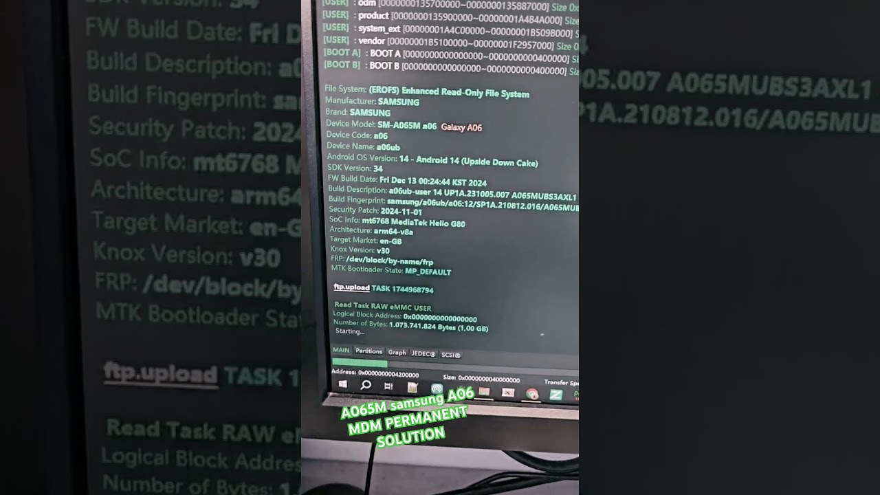 SAMSUNG A065M PERMANENT REMOVE MDM FILE VIA F64 #F64 #A065M