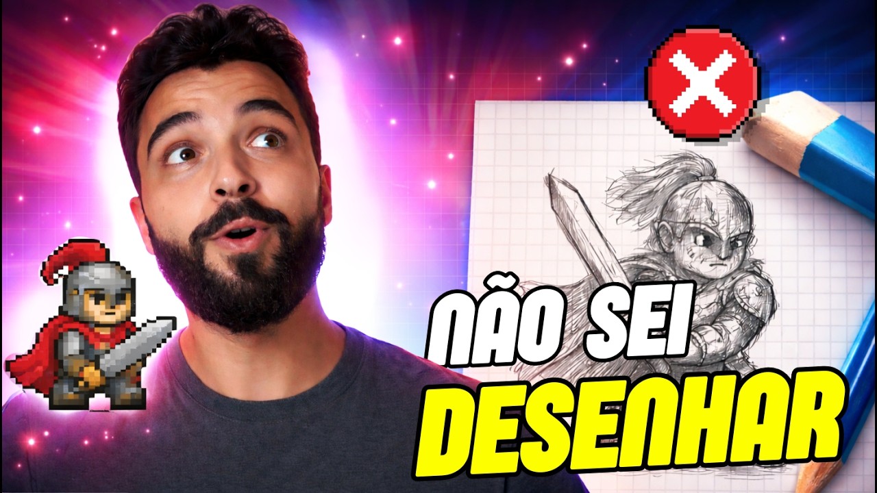 Você NÃO precisa saber desenhar para criar pixel art para JOGOS