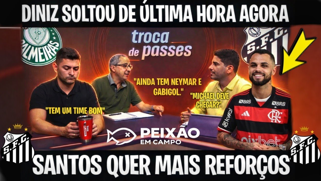 🚨FELIPE DINIZ REVELA: MICHAEL PODE CHEGAR, E A MÍDIA ELOGIA O PEIXÃO MESMO APÓS A DERROTA AMARGA! 