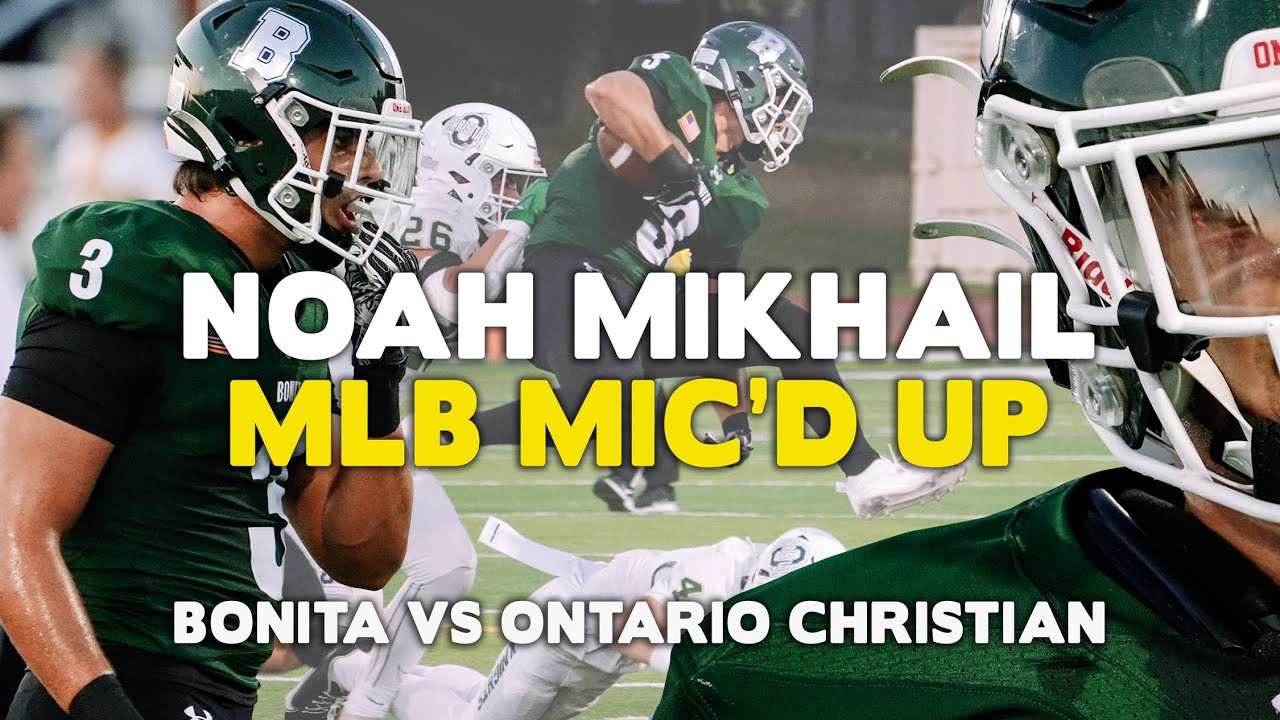 Noah Mikhail Mic'd Up | Texas A&M Commit | Bonita vs Ontario Christian