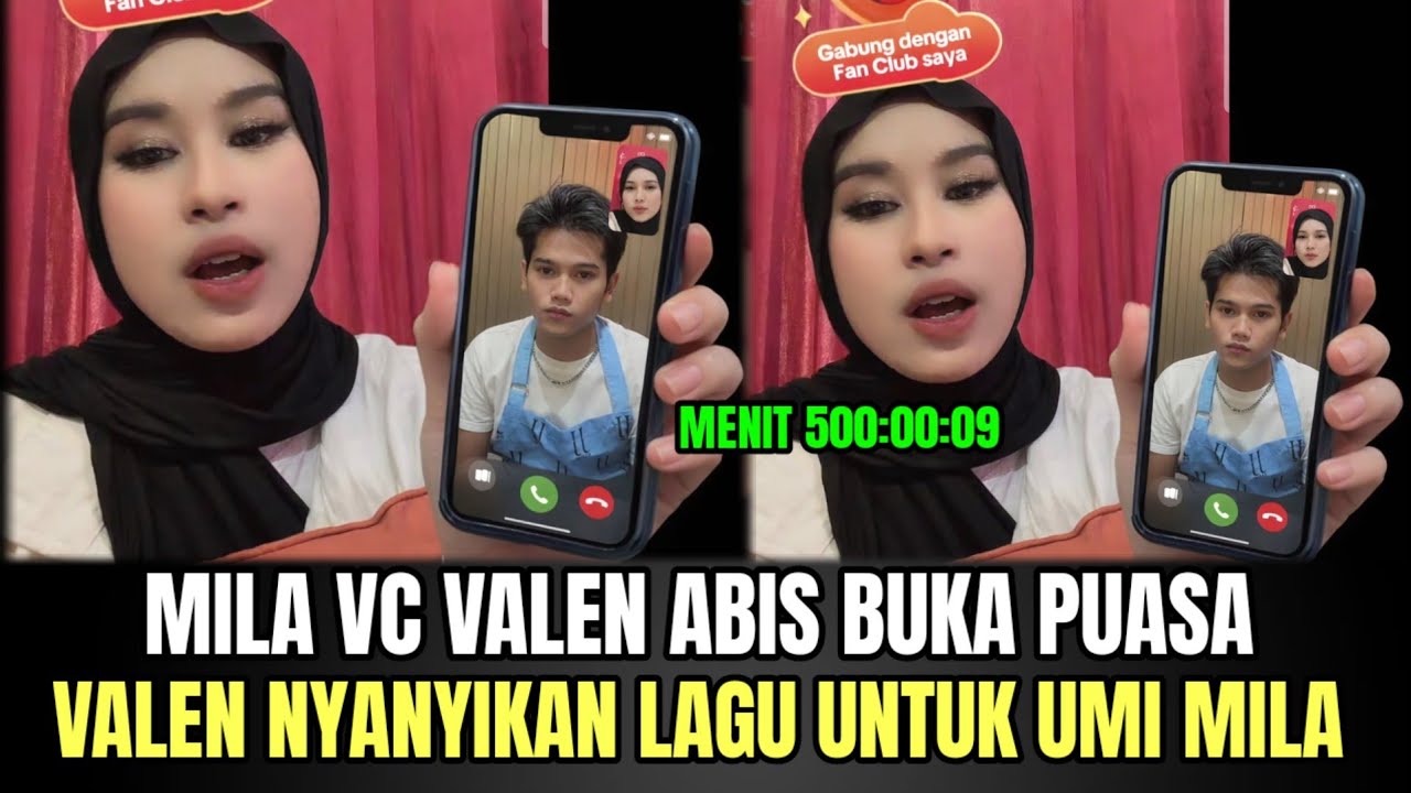 Mila Video Call Valen Abis Buka Puasa, Valen Nyanyikan Lagu Untuk Umi Mila!