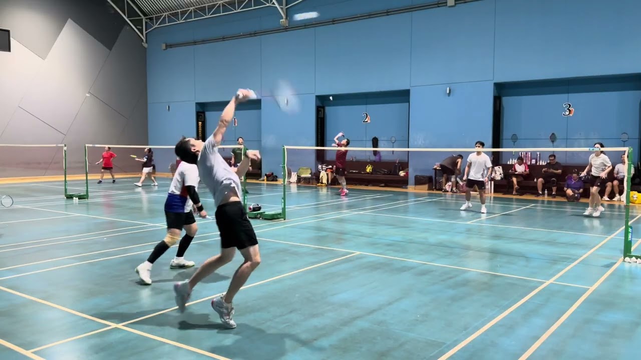 HappyBadminton 22/1/2026 - น้องโม/เจมส์ vs พี่ปอเช่/พี่ป๋วย #ก๊วนแฮปปี้ #ตีมั่วแบดมินตัน #ตีแบด