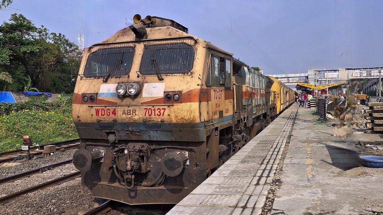 70137 ABR WDG-4 In SHF Mode Hauling 09653 Ajmer Bandra Terminus Holiday Special Express Full Journey