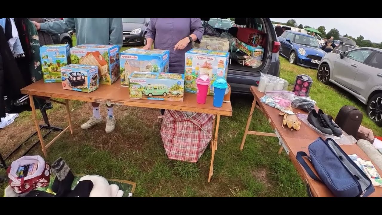 SUNDAY CAR BOOT HUNTING WHERE I FIND A JOB LOT OF SYLVANNIAN HOUSES BOXED VLOG 271