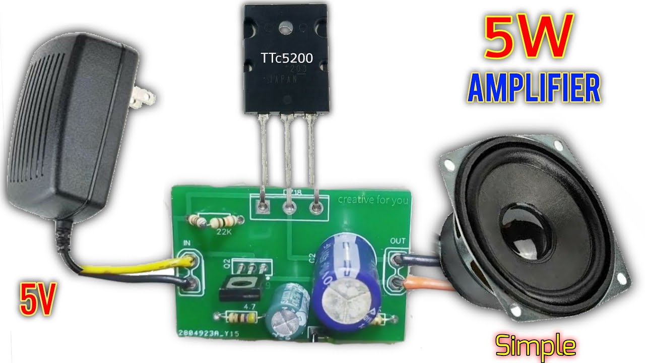 How to make a powerful amplifier 5V