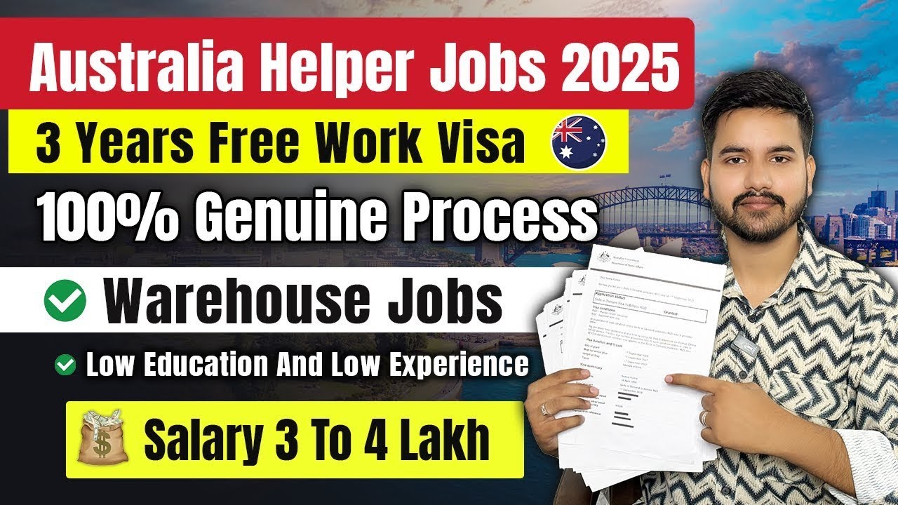 Australia 🇦🇺 Free Work Permit 2025 | Offer Letter In 10 Days | Warehouse Packing Job-Call 7814090338