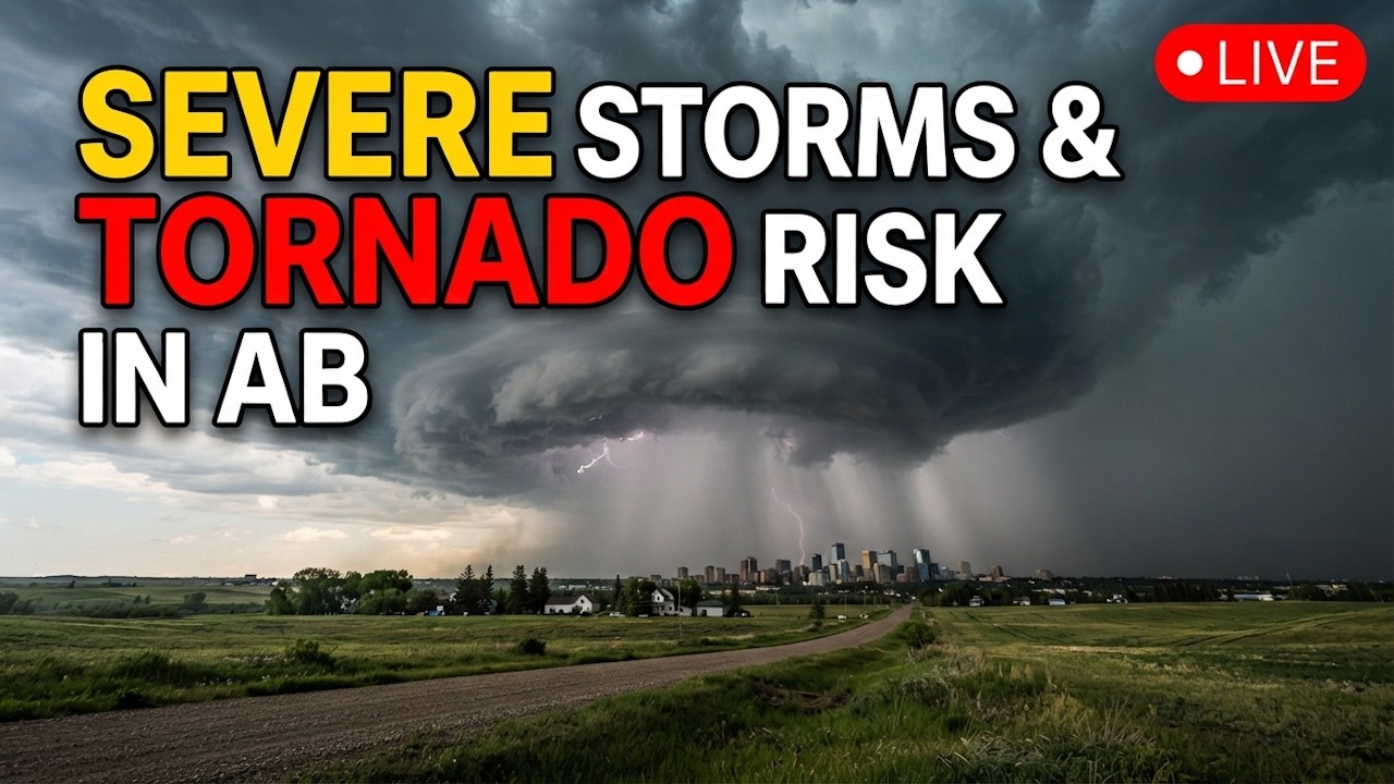 LIVE!! Tracking Severe Storms & Tornado Risk in AB July 25th 2026