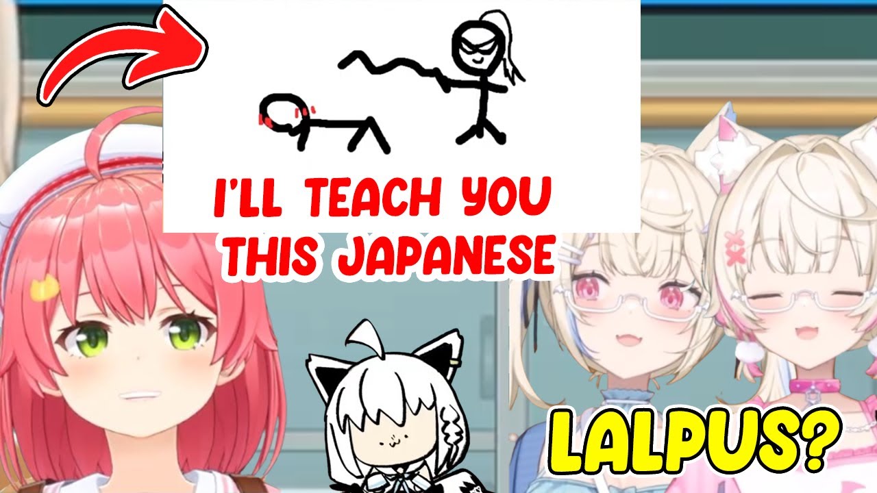 Miko Teaches Fuwamoco Japanese With a Weird Explanation