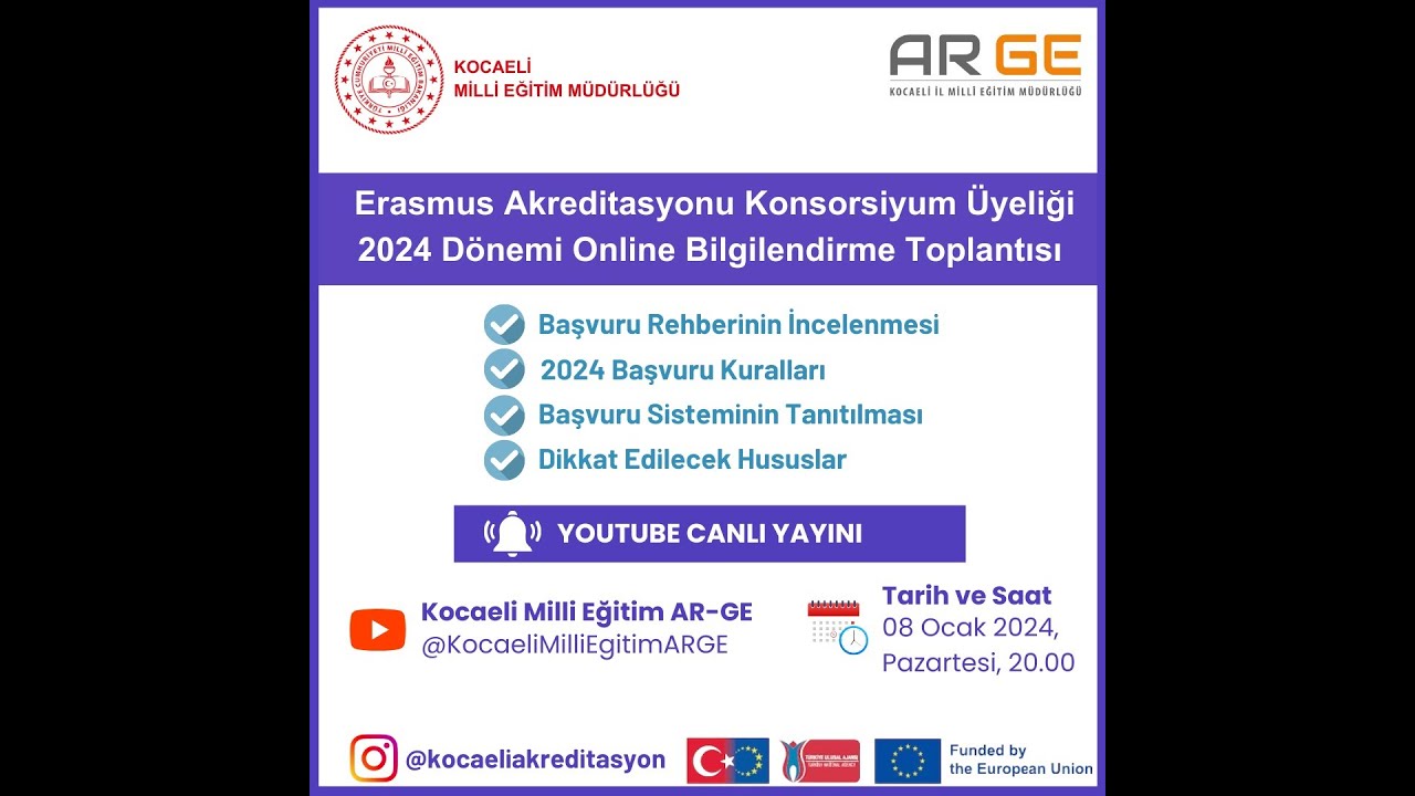 Erasmus Akreditasyon 4. Dönem Başvuru Bilgilendirme
