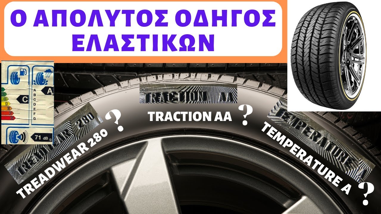 Λάστιχα Αυτοκινήτου-Τι σημαίνουν γράμματα-αριθμοί στο προφίλ, τα λάθη που κάνουμε, πότε τα αλλάζουμε