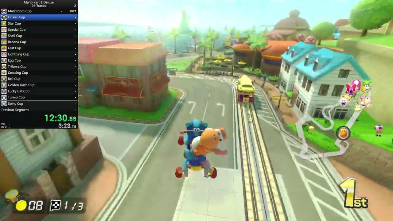 Full 96 Track Speedrun Gauntlet MK8DX | 