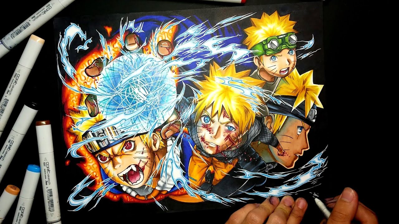 NARUTO FINAL RASENGAN! | Part 2 | ZainArtz | Speed Drawing |