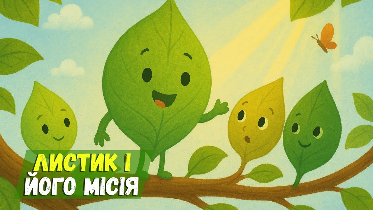 Листик і його велика місія. Казка для дітей про листочки і їх користь