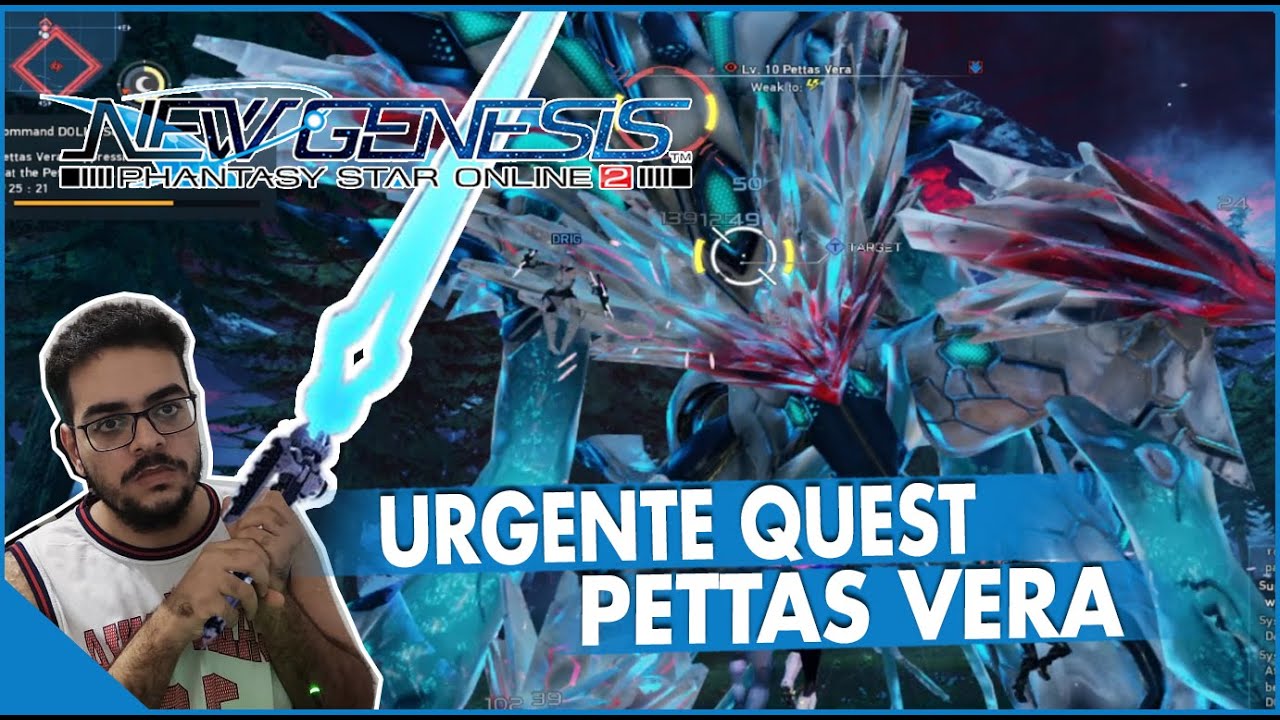 PSO2 New Genesis - A Primeira Urgente Quest do Pettas Vera! [BETA]