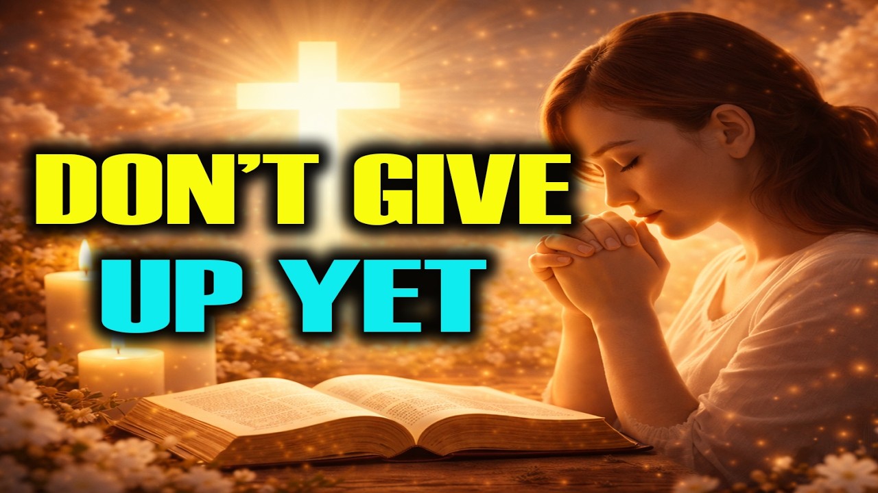 🔴GOD SAYS: DON’T GIVE UP — TRUST ME NOW. 🙏🙏